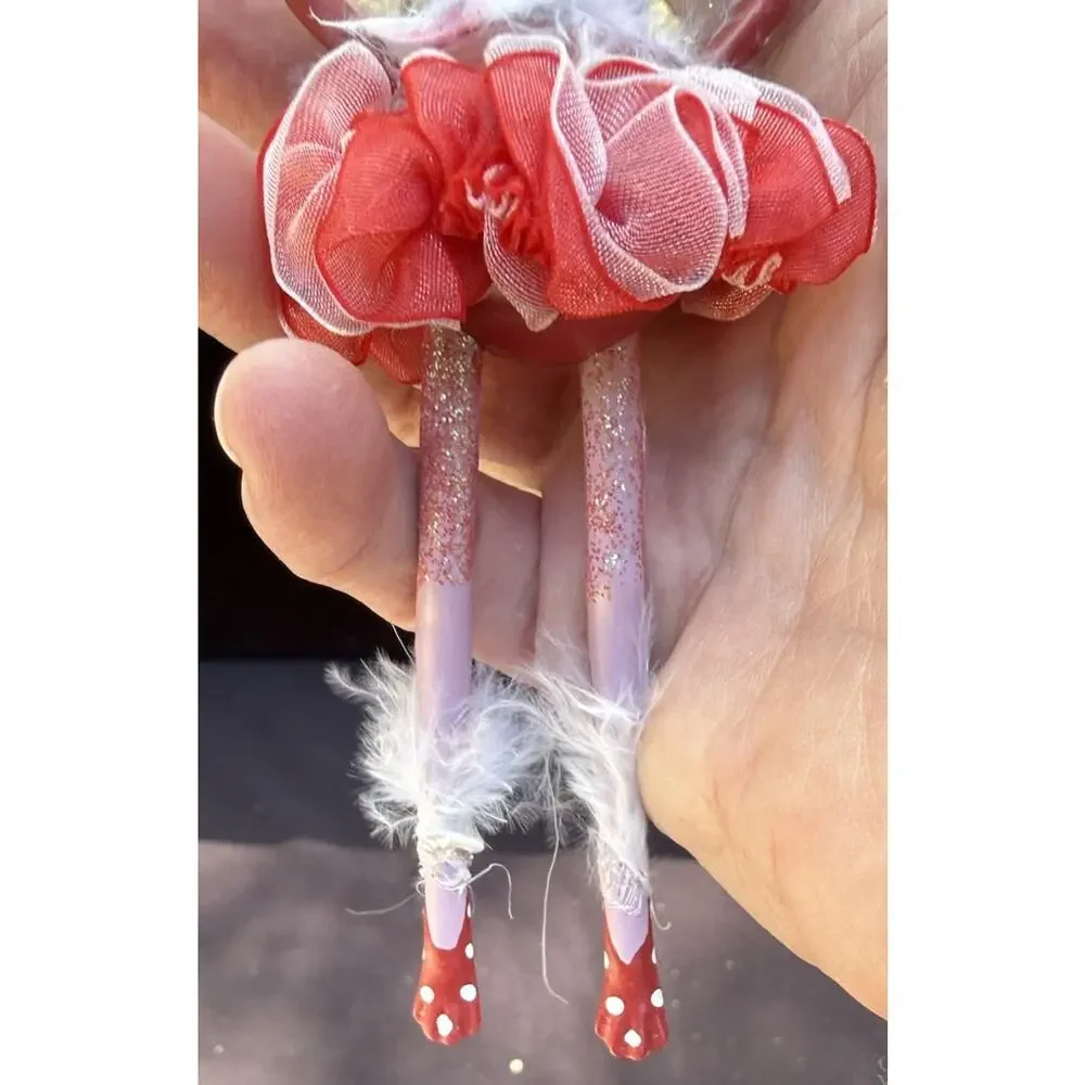 Vintage Katherines Collection Dangle Leg Fancy Frog Christmas Ornament Rare! K2